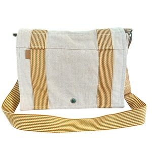 Hermès Fourre-Tout Besace PM Messenger Bag in Orange Toile Canvas CLEAN